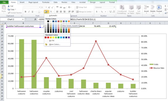 Change column color