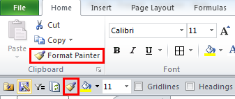 format-painter Excel's Format Painter