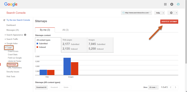 Add Test Sitemap