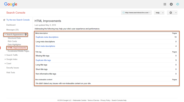 HTML Improvements Report
