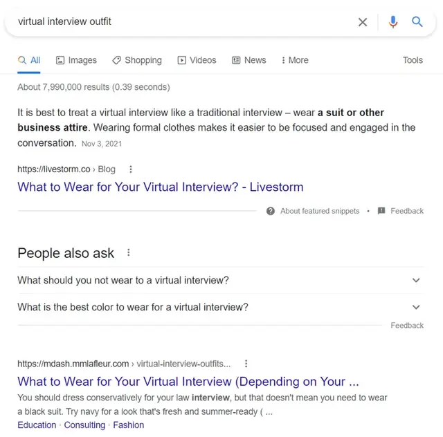 informational search intent
